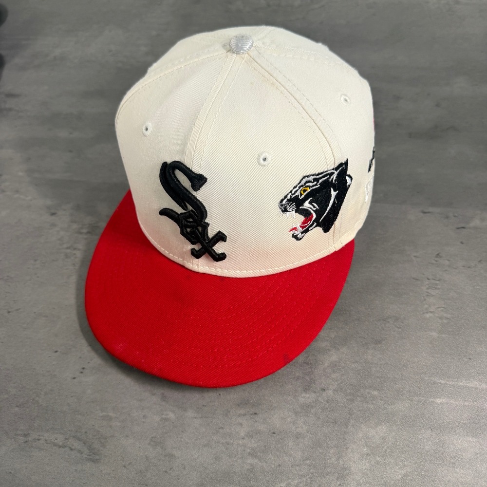 LordFoubu Chicago White Sox New Era Cap 7 White Red Black #'d 4/6 Windy City